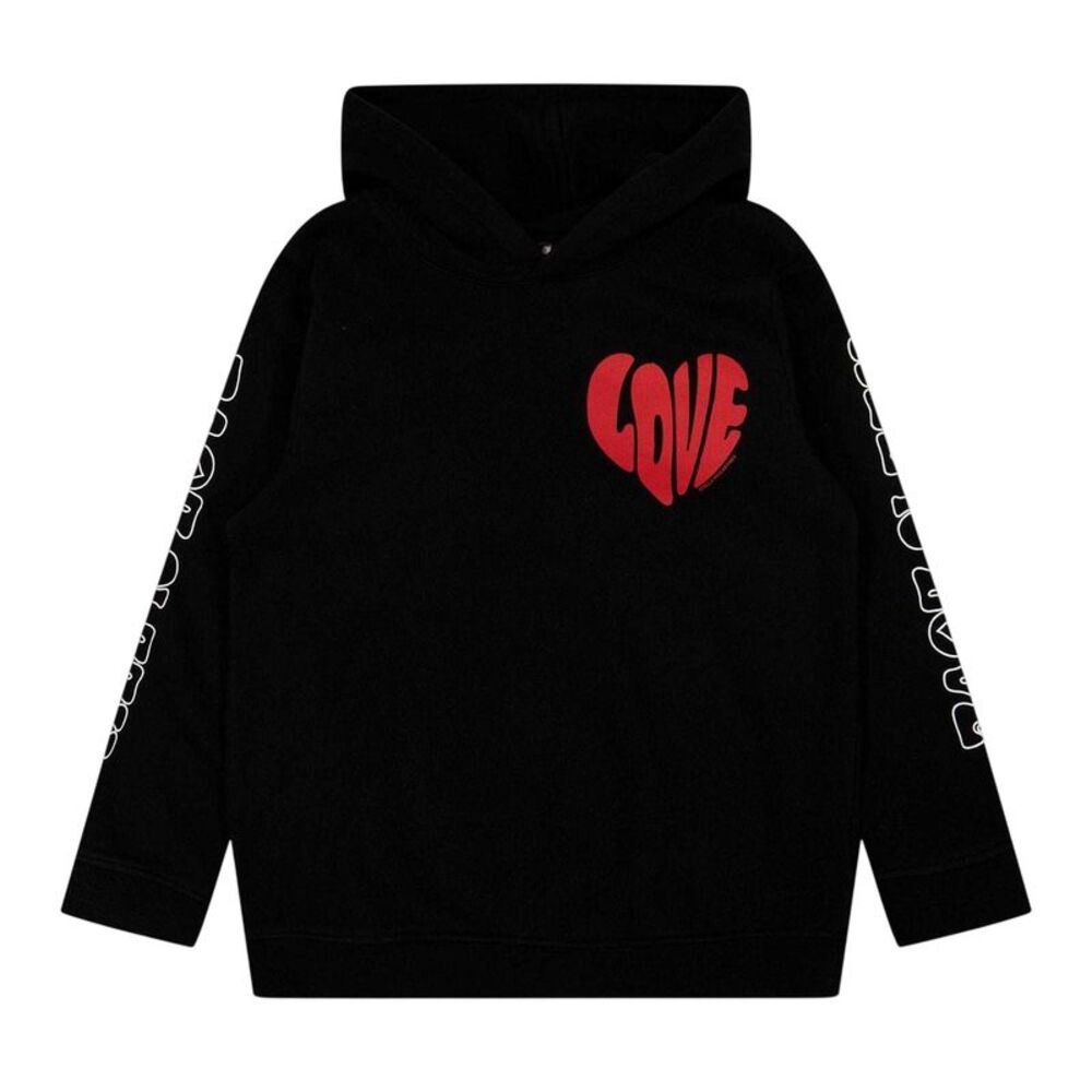 Stella McCartney Childrens/Kids Love Logo Hoodie / Black/Red